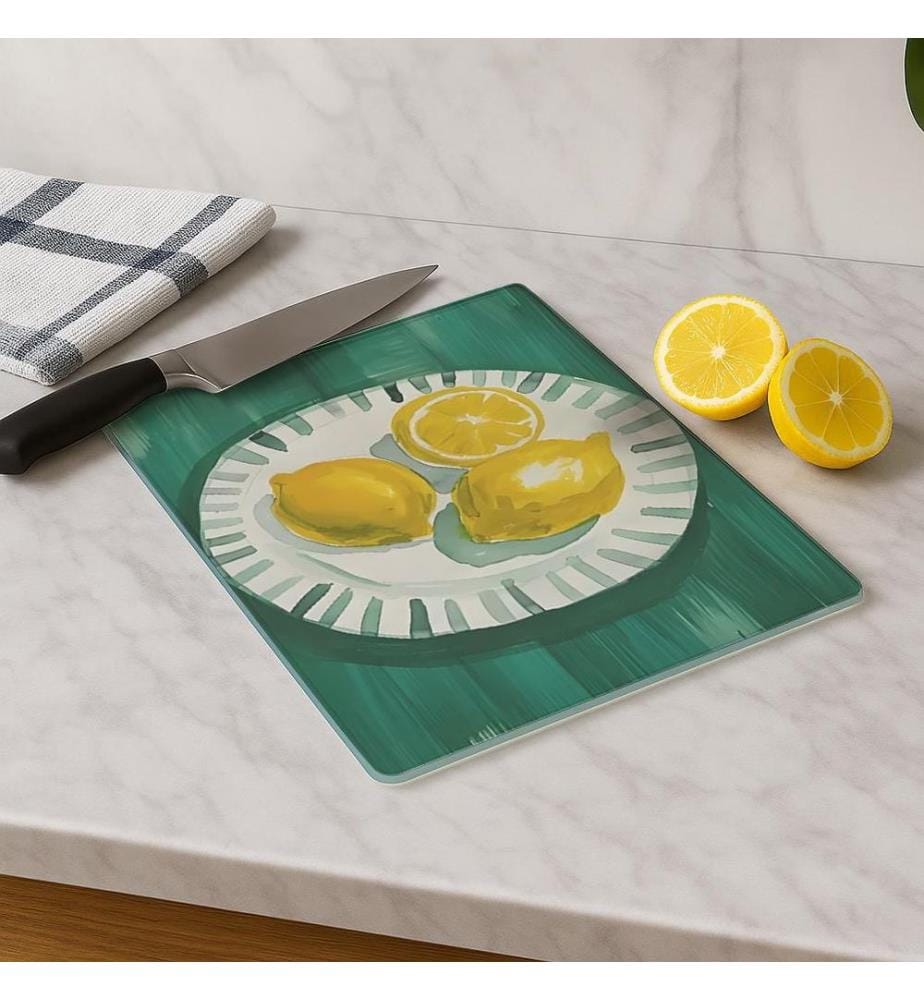 Cutting Board, Multicolor, 100% TEMPERED GLASS (Thickness: 4 mm)