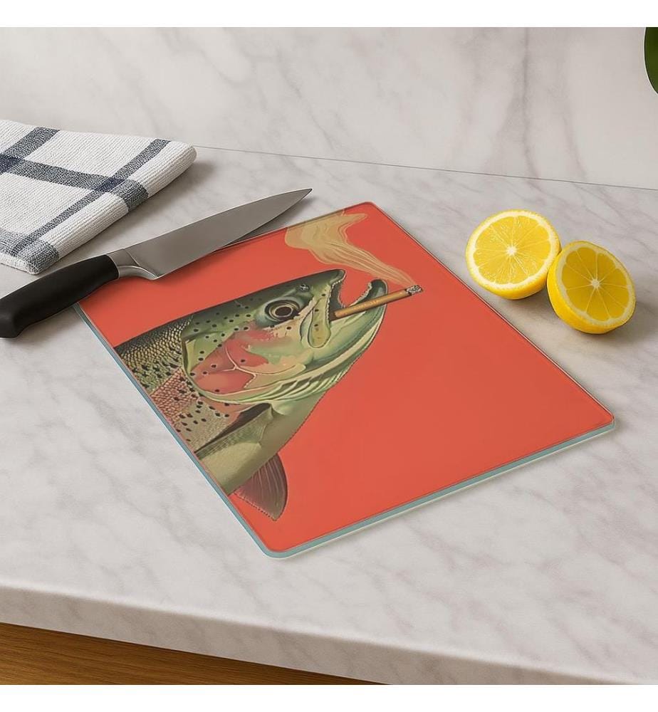 Cutting Board, Multicolor, 100% TEMPERED GLASS (Thickness: 4 mm)