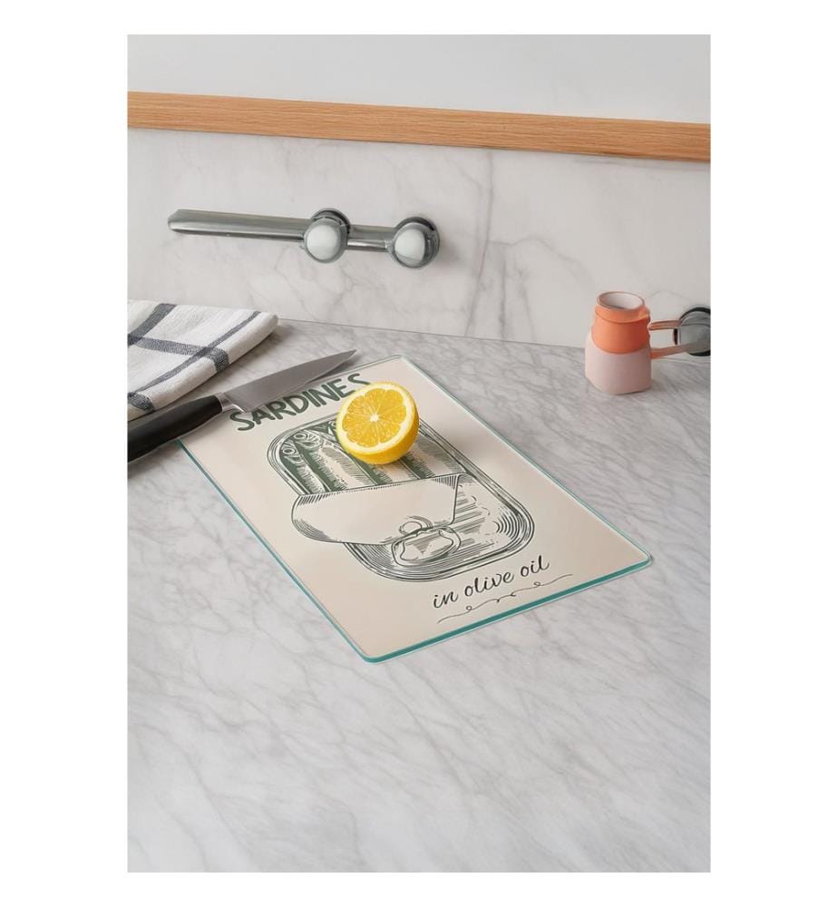 Cutting Board, Multicolor, 100% TEMPERED GLASS (Thickness: 4 mm)