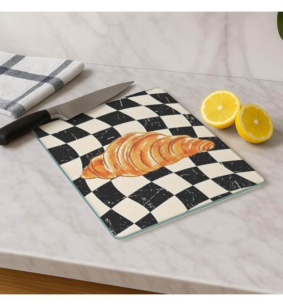 Cutting Board, Multicolor, 100% TEMPERED GLASS (Thickness: 4 mm)