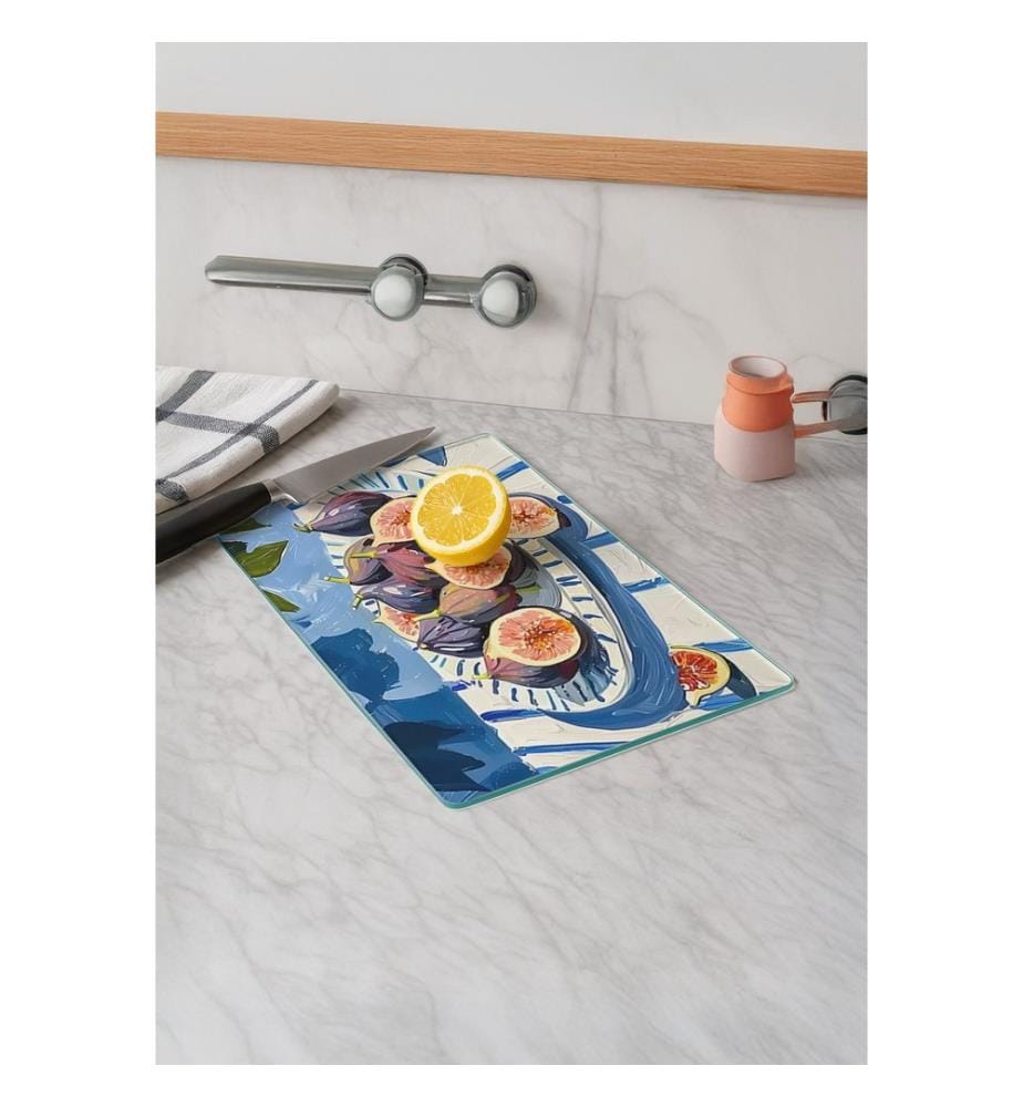 Cutting Board, Multicolor, 100% TEMPERED GLASS (Thickness: 4 mm)