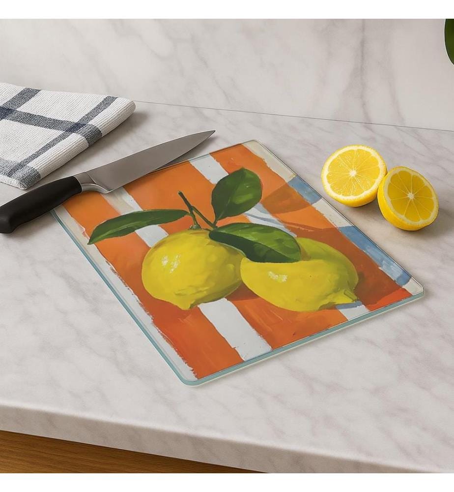 Cutting Board, Multicolor, 100% TEMPERED GLASS (Thickness: 4 mm)