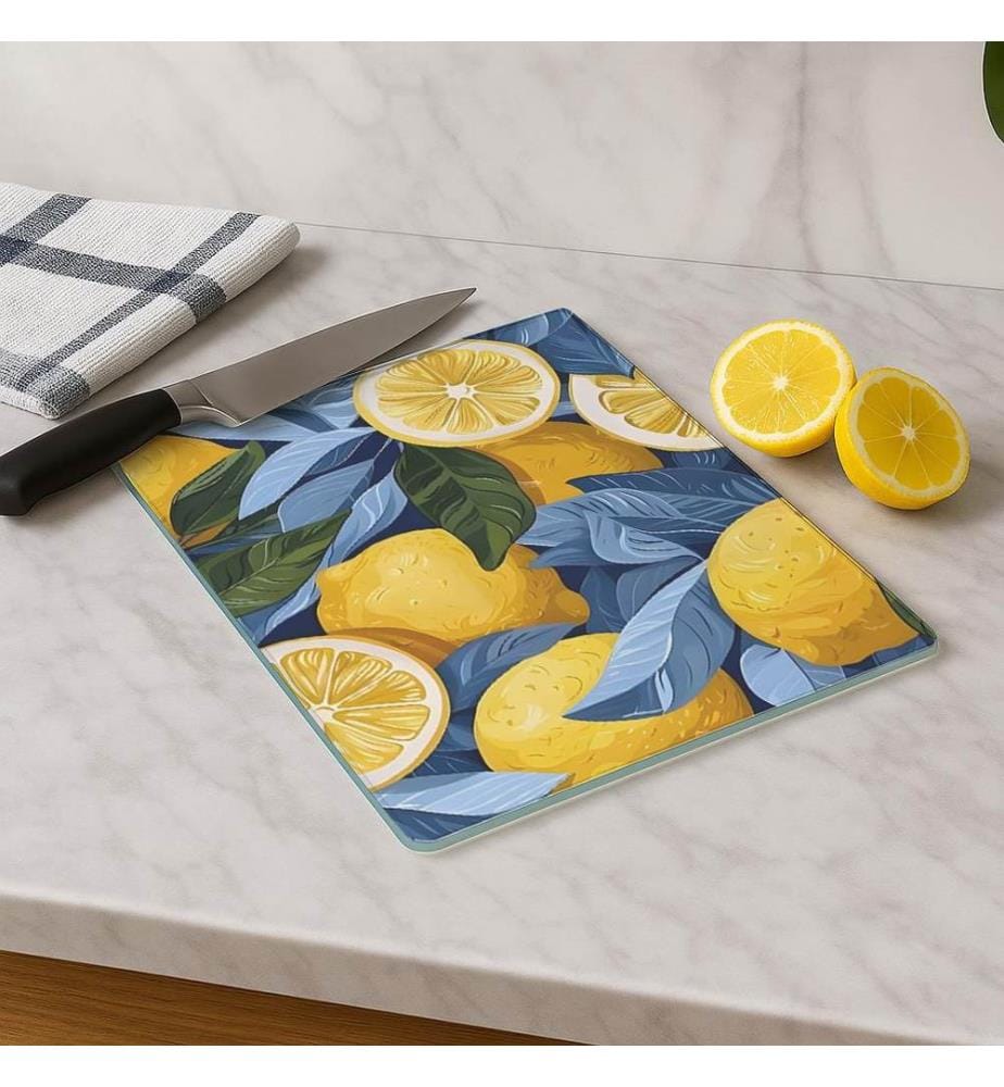 Cutting Board, Multicolor, 100% TEMPERED GLASS (Thickness: 4 mm)