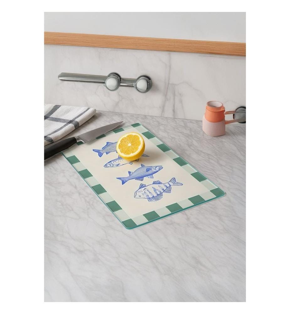 Cutting Board, Multicolor, 100% TEMPERED GLASS (Thickness: 4 mm)