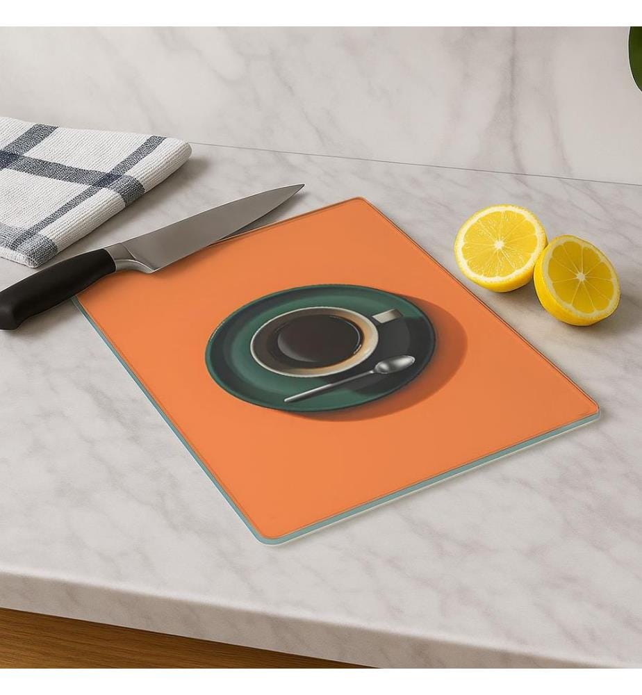 Cutting Board, Multicolor, 100% TEMPERED GLASS (Thickness: 4 mm)