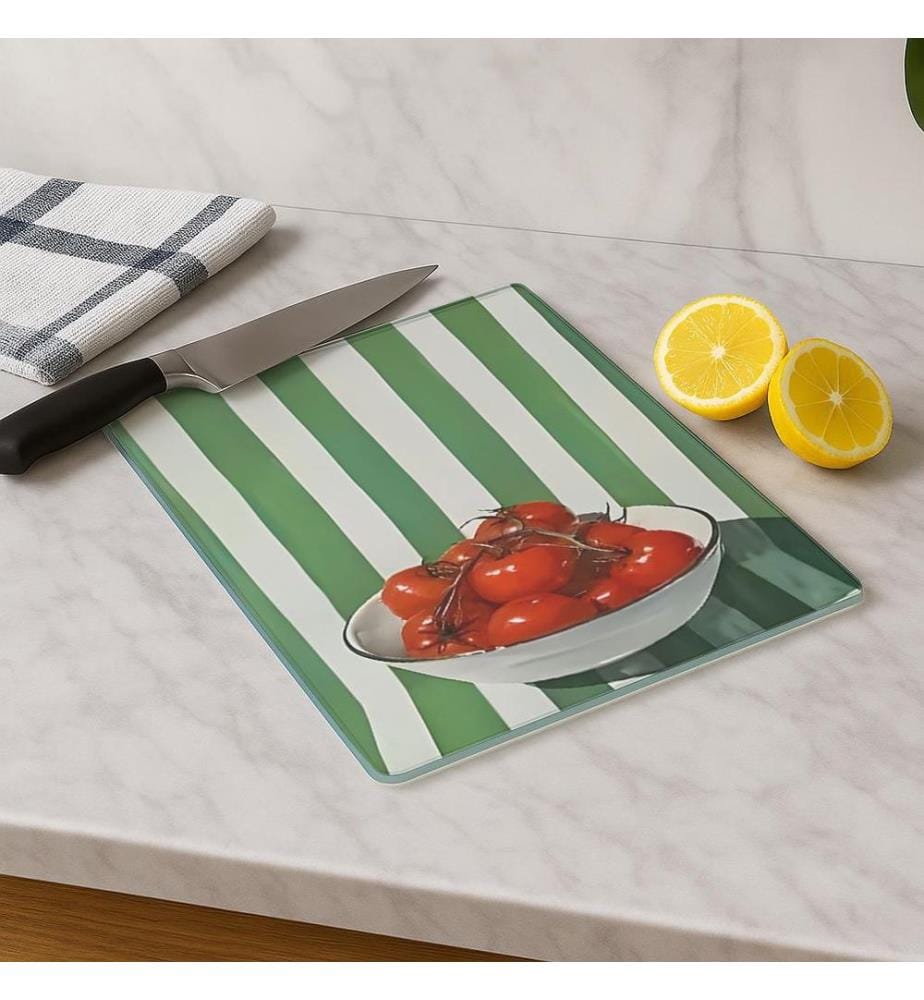 Cutting Board, Multicolor, 100% TEMPERED GLASS (Thickness: 4 mm)