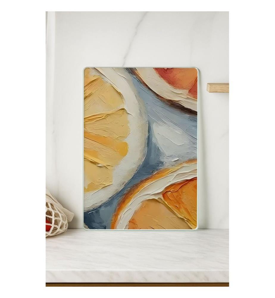 Cutting Board, Multicolor, 100% TEMPERED GLASS (Thickness: 4 mm)