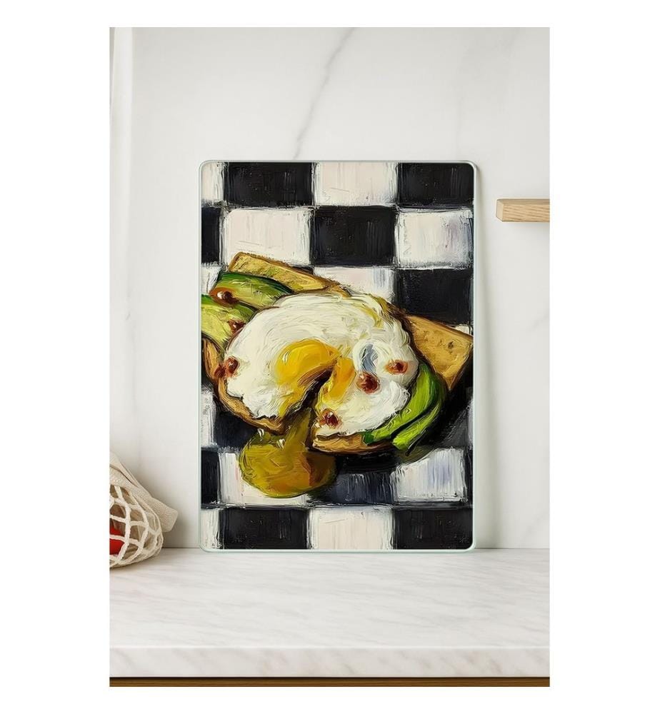 Cutting Board, Multicolor, 100% TEMPERED GLASS (Thickness: 4 mm)