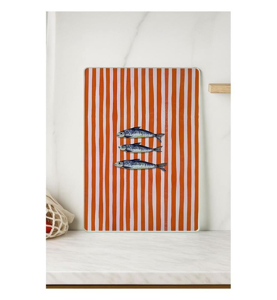Cutting Board, Multicolor, 100% TEMPERED GLASS (Thickness: 4 mm)