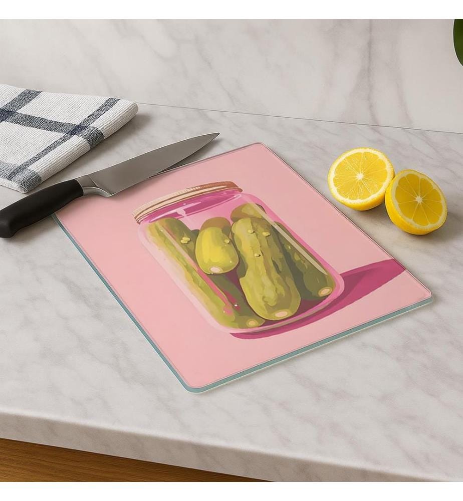 Cutting Board, Multicolor, 100% TEMPERED GLASS (Thickness: 4 mm)