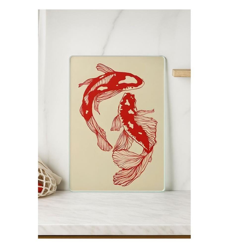 Cutting Board, Multicolor, 100% TEMPERED GLASS (Thickness: 4 mm)