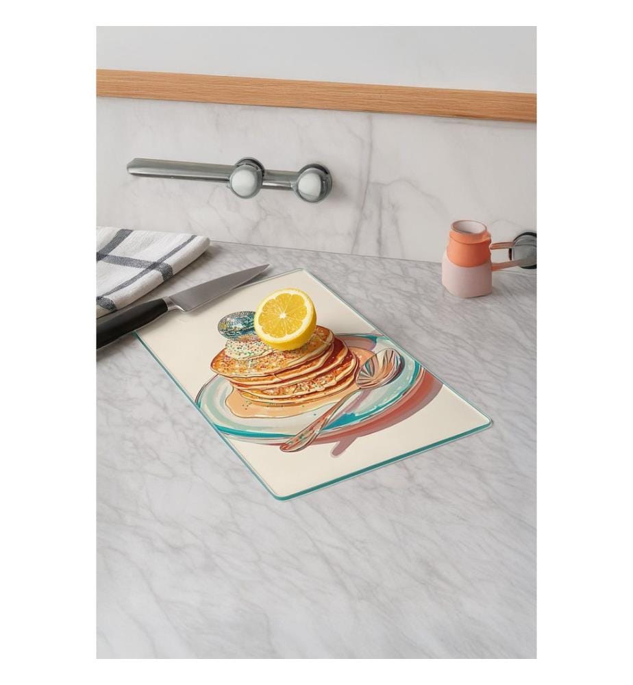 Cutting Board, Multicolor, 100% TEMPERED GLASS (Thickness: 4 mm)