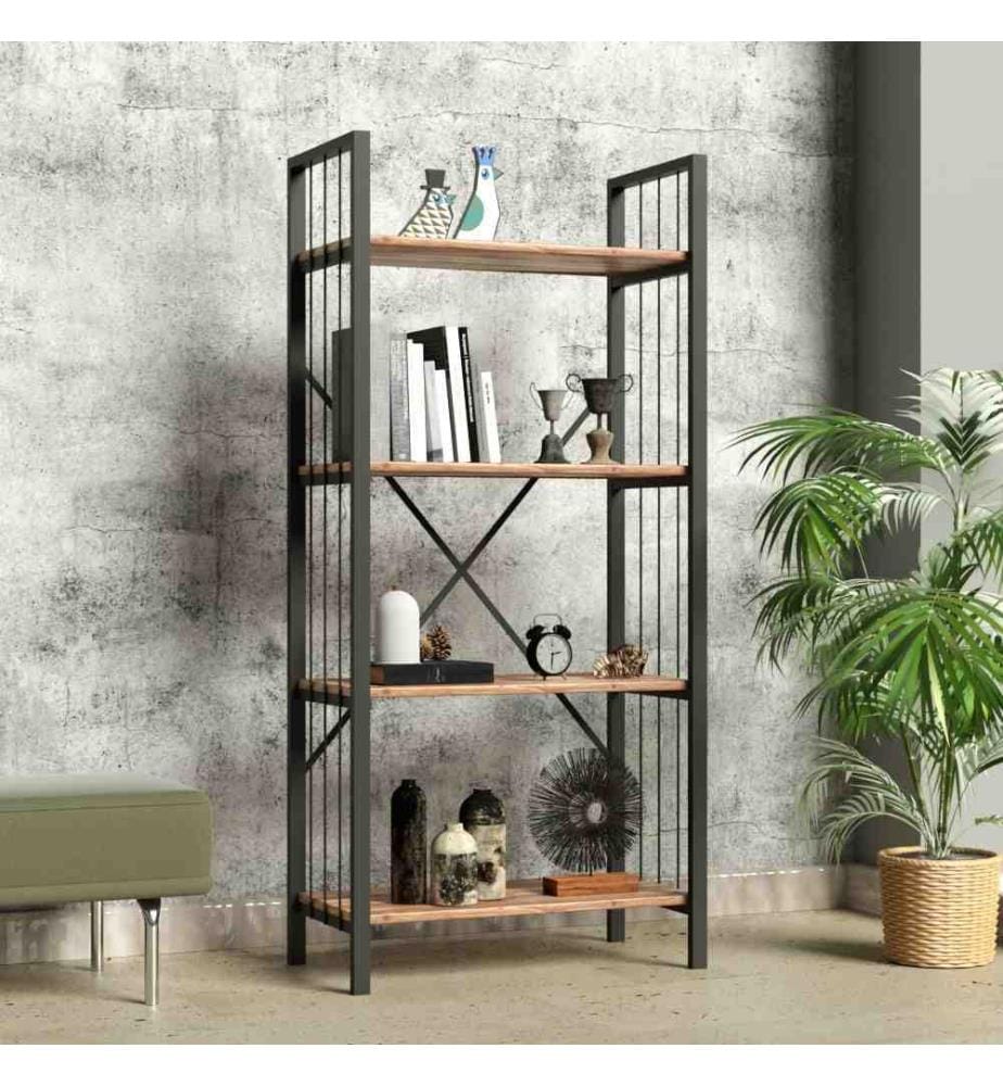 Scaffale, Rovere grigio, Pannello di particelle rivestito in melamina