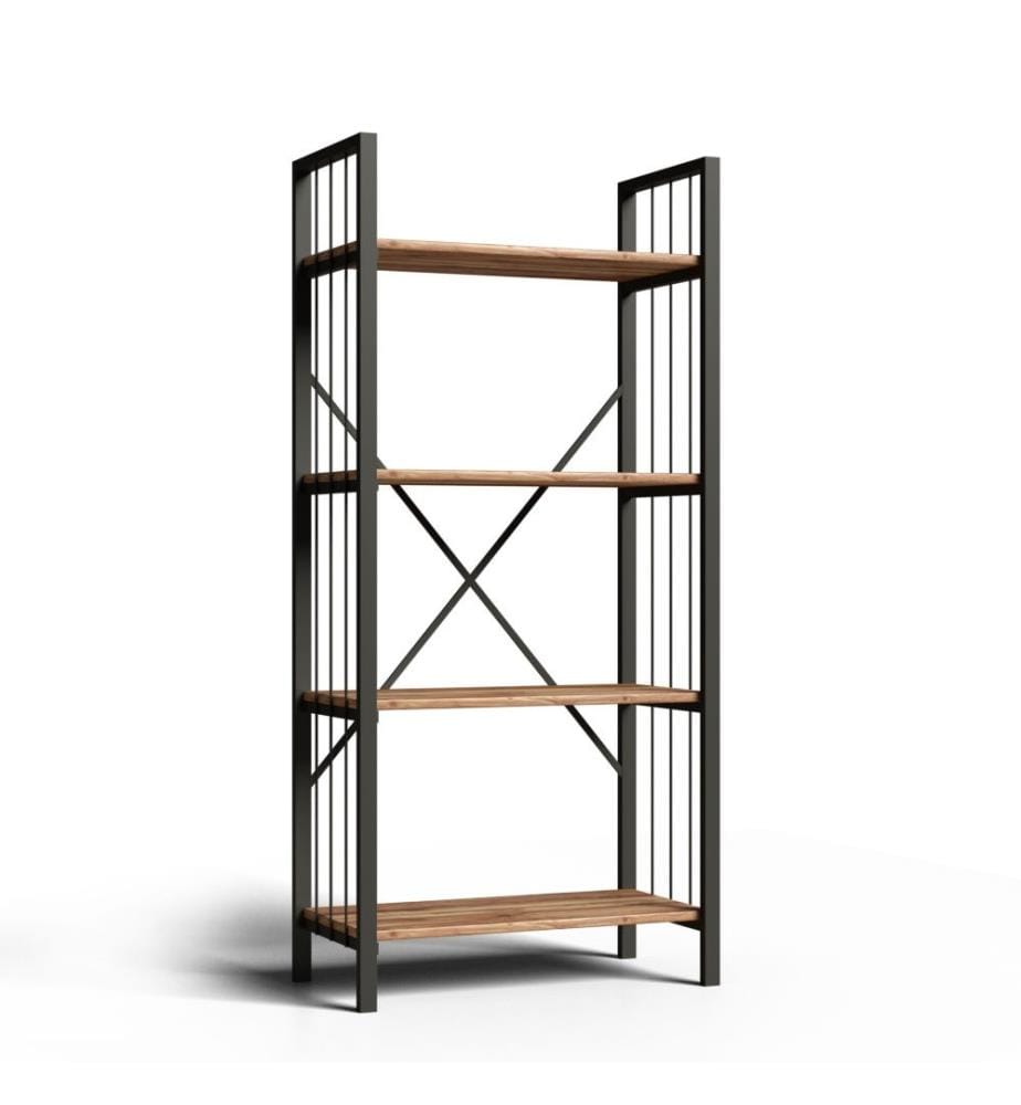 Scaffale, Rovere grigio, Pannello di particelle rivestito in melamina