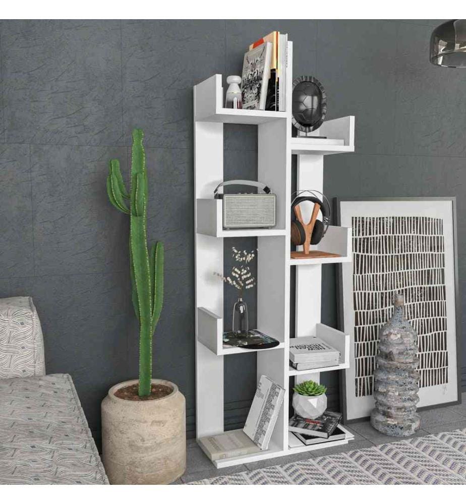 Scaffale, bianco, pannello truciolare rivestito in melamina