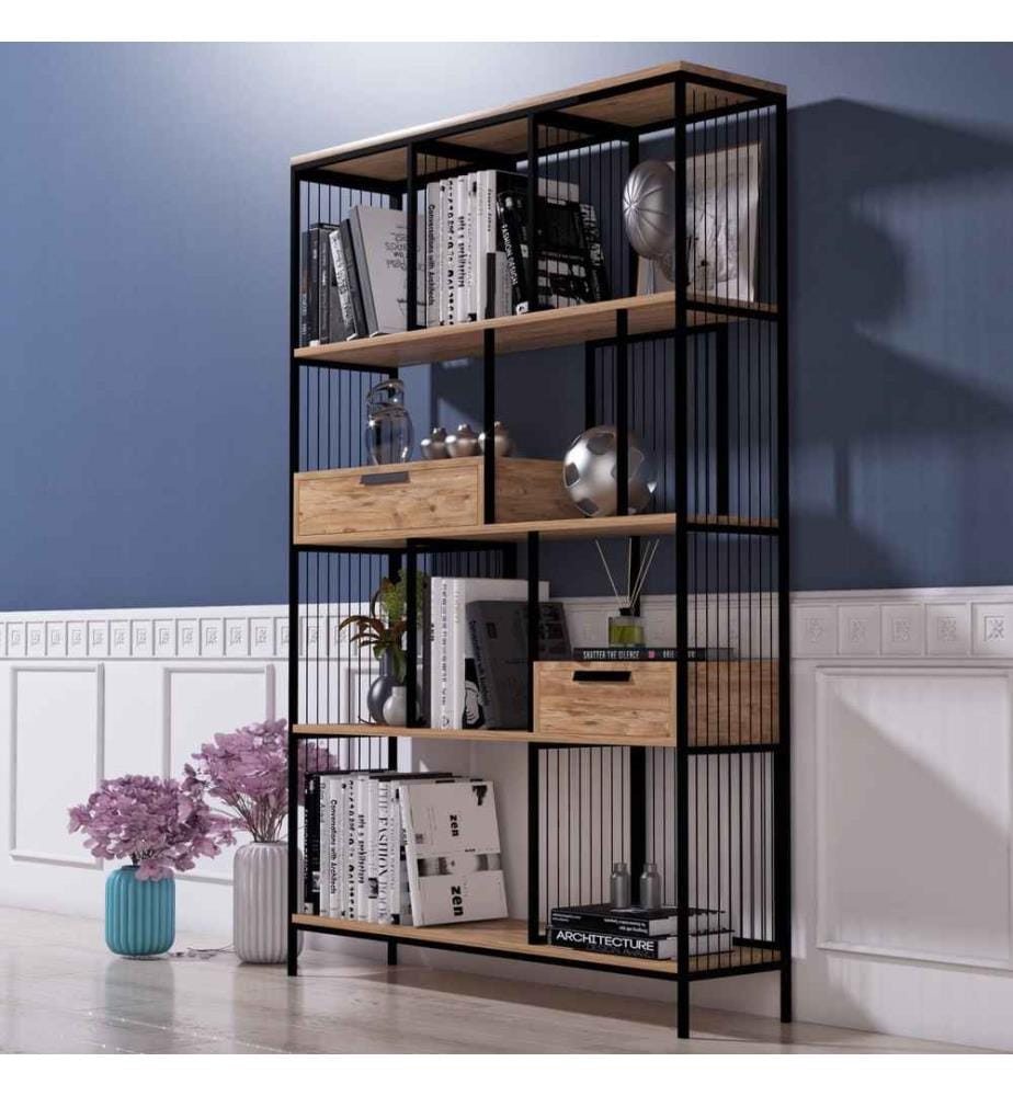 Scaffale, marrone nero, pannello di particelle rivestito di melamina