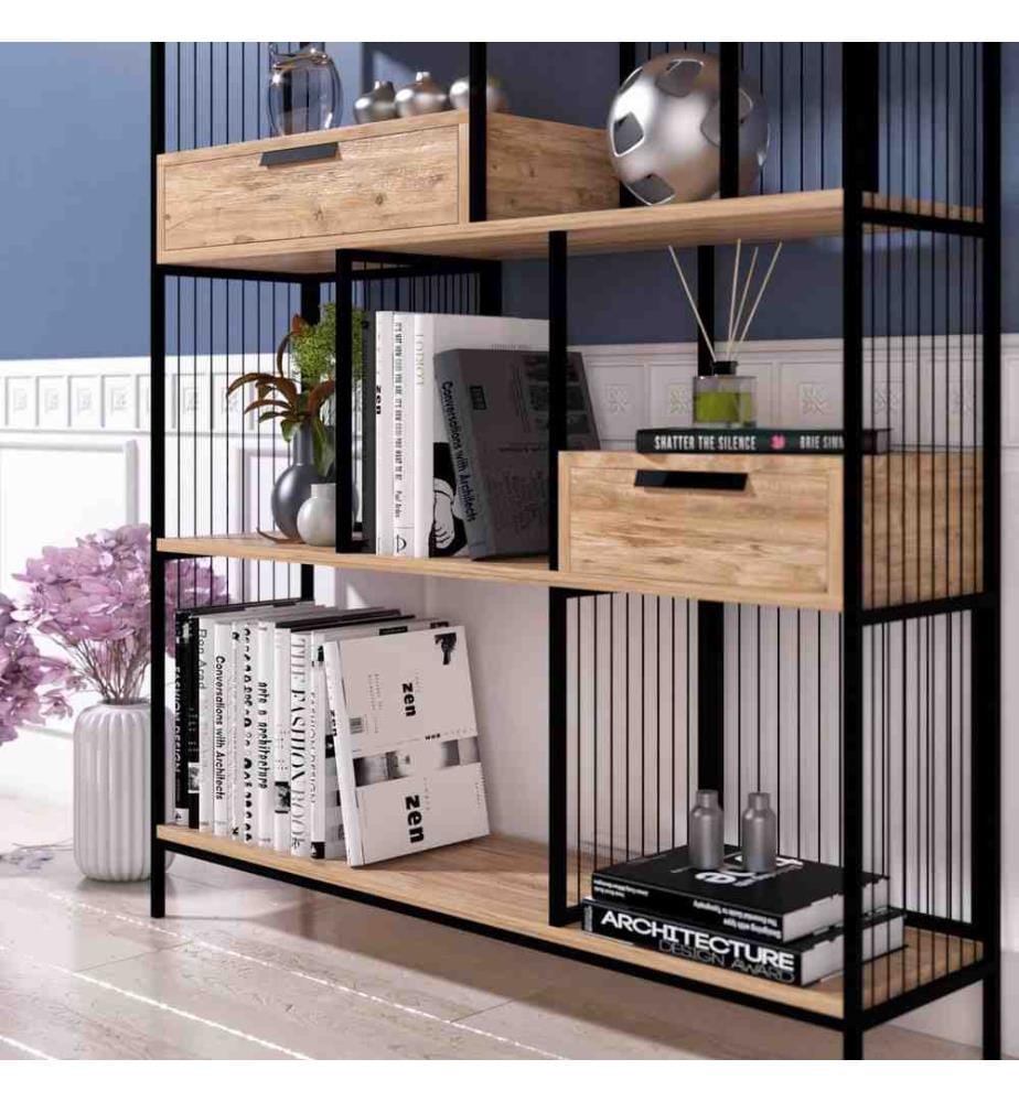 Scaffale, marrone nero, pannello di particelle rivestito di melamina