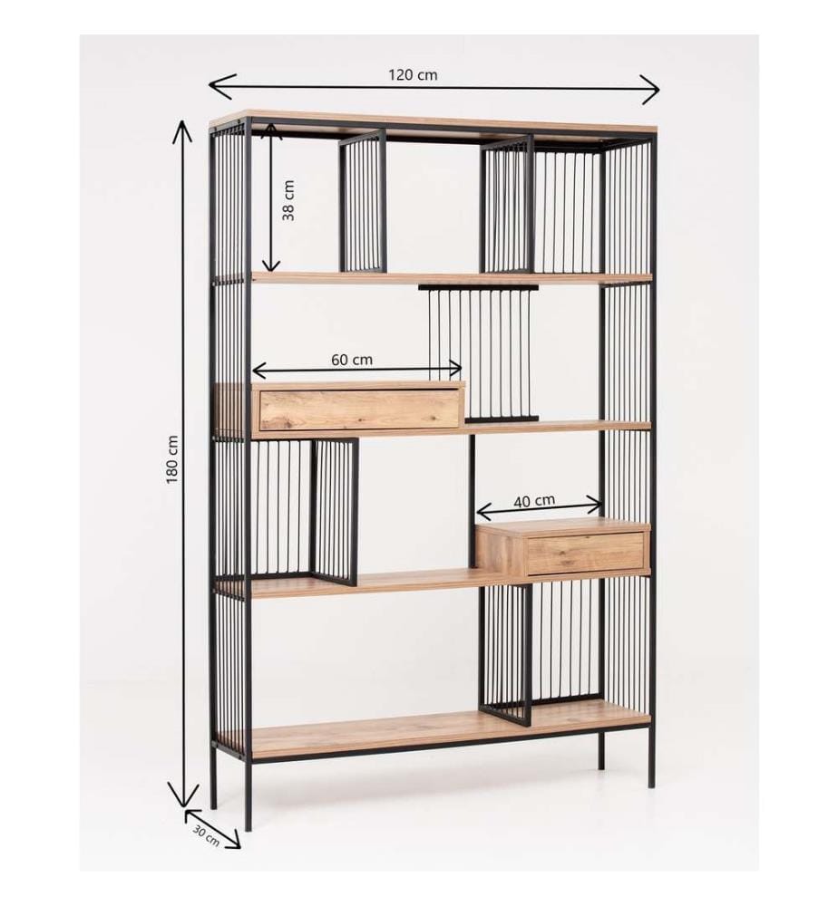Scaffale, marrone nero, pannello di particelle rivestito di melamina