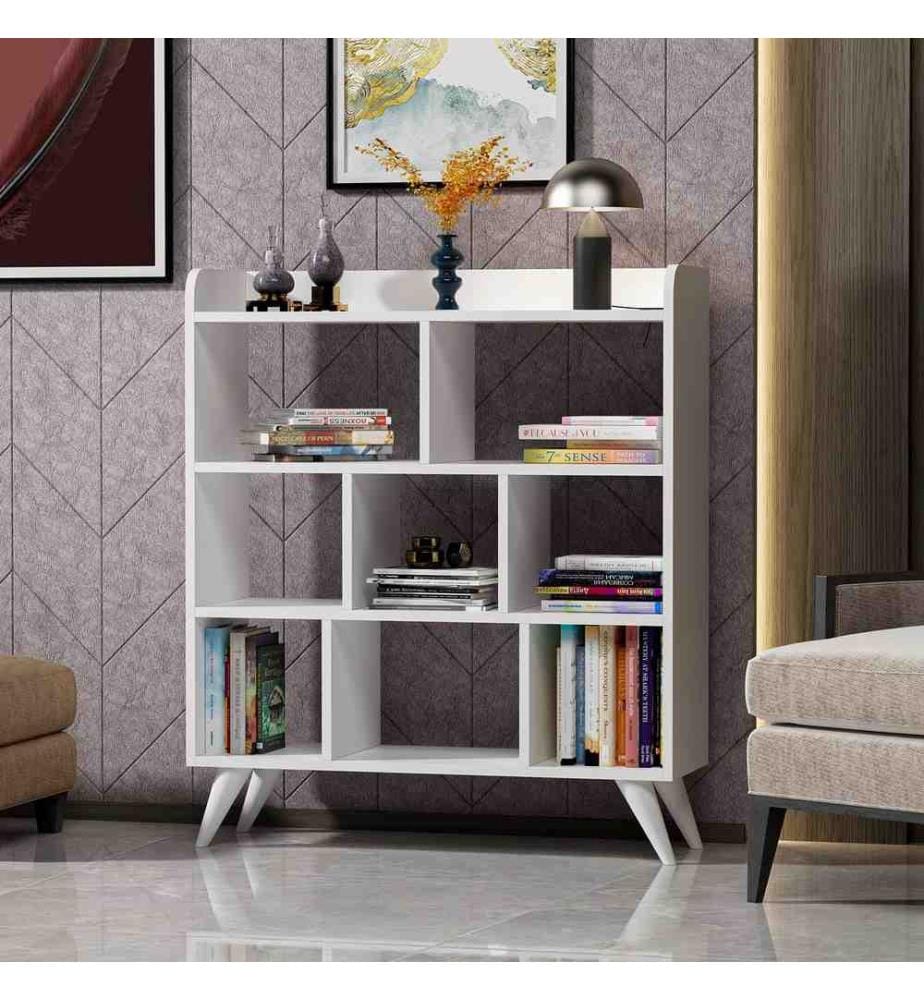 Scaffale, bianco, pannello truciolare rivestito in melamina