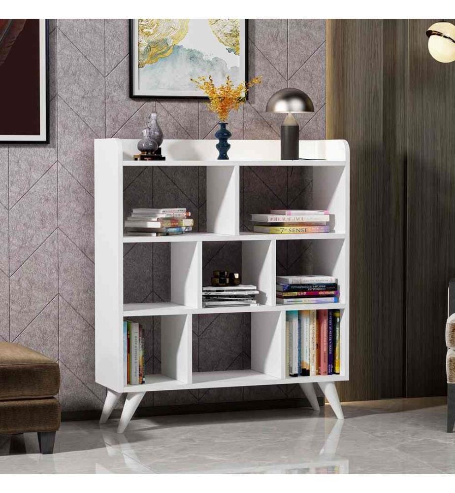 Scaffale, bianco, pannello truciolare rivestito in melamina