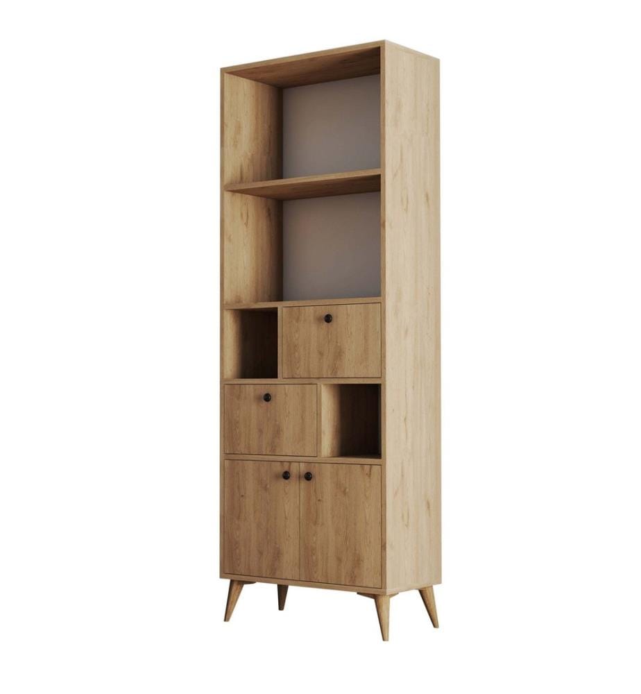 Libreria, Rovere, Pannello di particelle rivestito in melamina