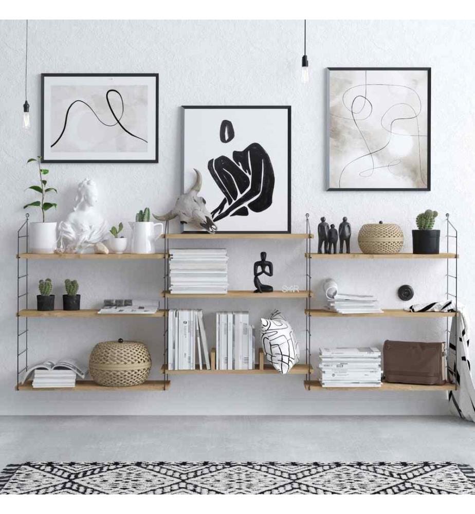 Libreria, Rovere, Pannello di particelle rivestito in melamina