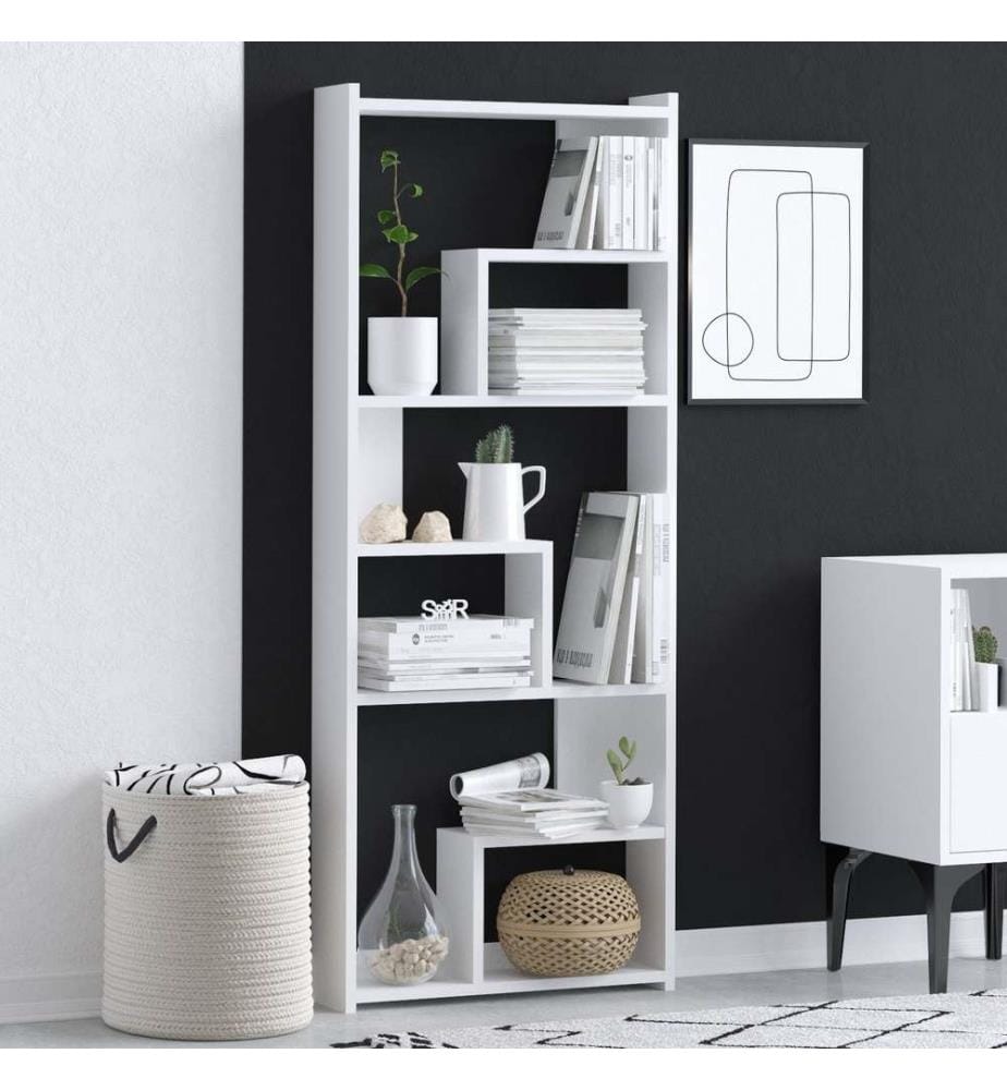 Scaffale, bianco, pannello truciolare rivestito in melamina
