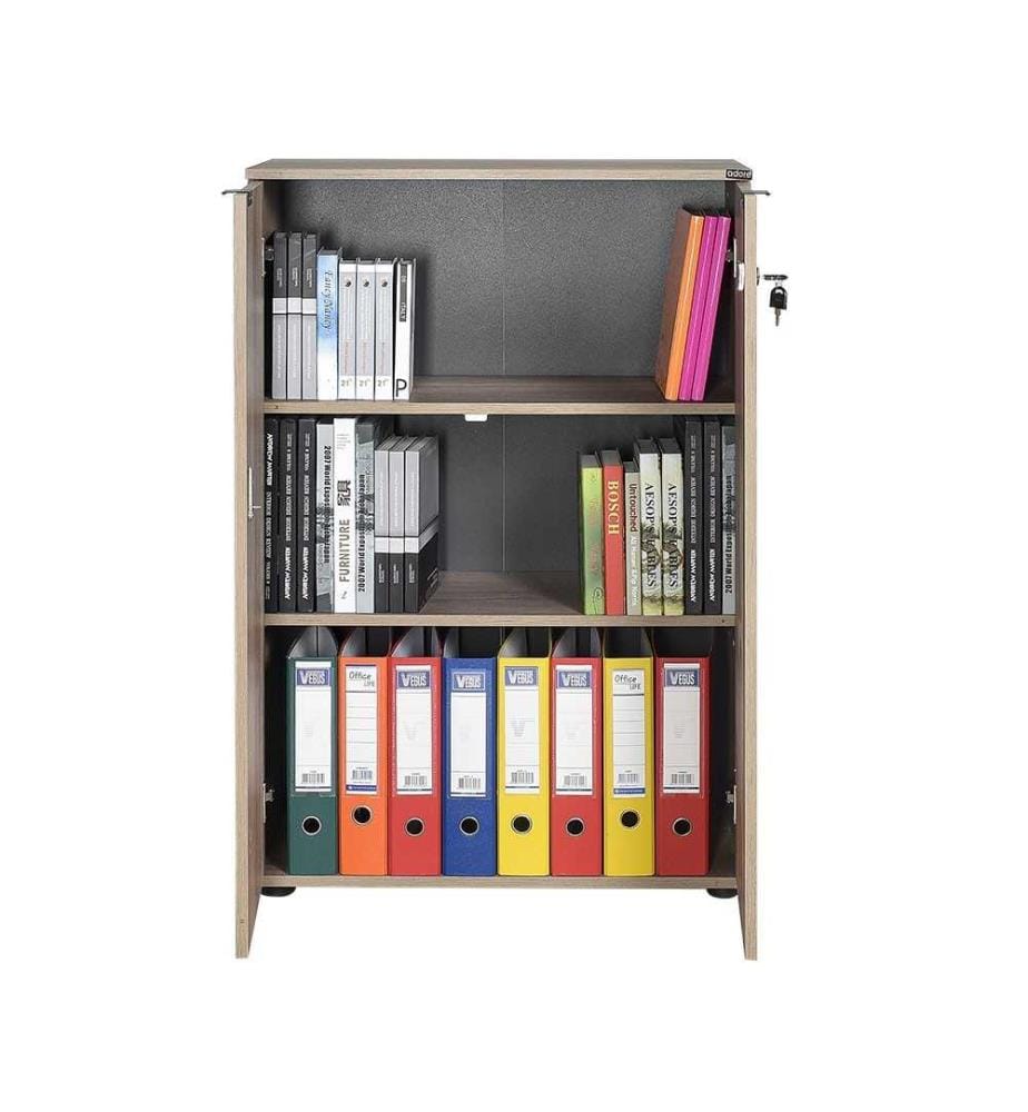 Libreria, noce chiaro, pannello di particelle rivestito in melamina