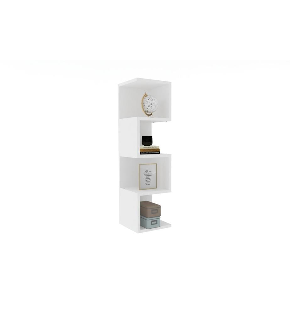 Scaffale, bianco, pannello truciolare rivestito in melamina