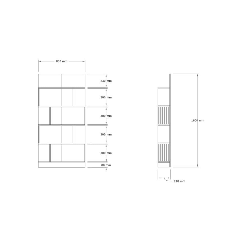 Scaffale, Zaffiro, Pannello di particelle rivestito di melamina