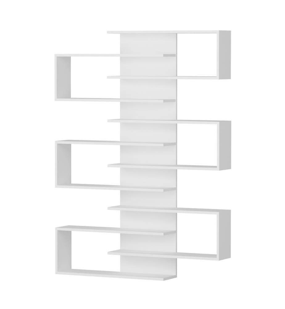 Bücherregal, Weiss, Melaminbeschichtete Spanplatte