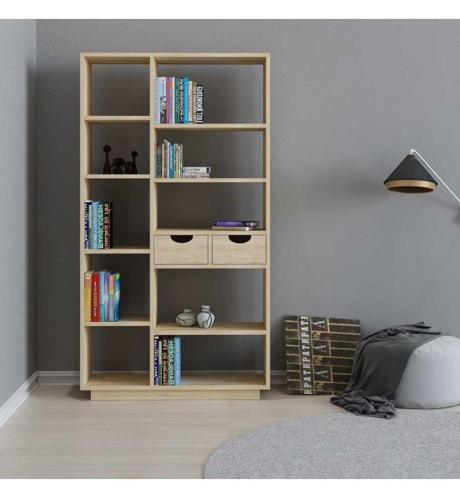Libreria, Rovere, Pannello di particelle rivestito in melamina