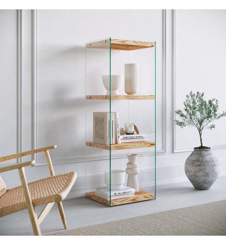 Libreria, Rovere, Pino massiccio, Materiale delle gambe