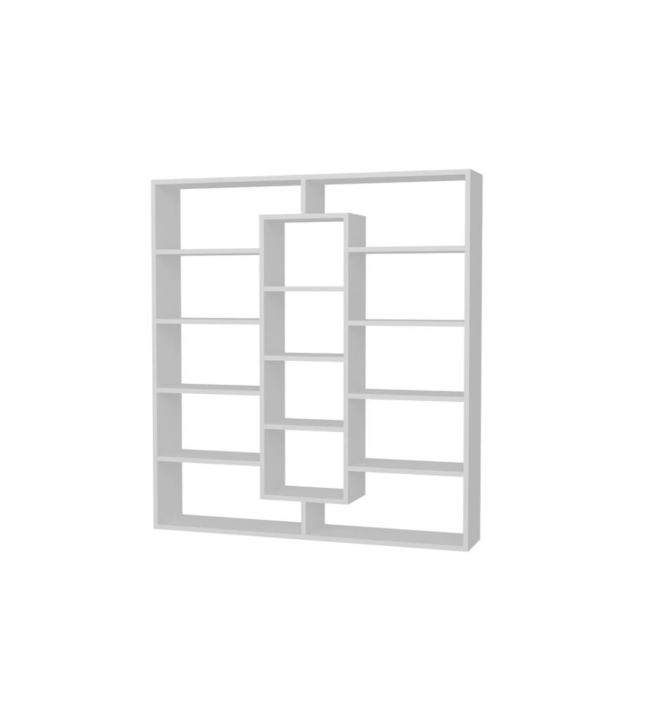 Scaffale, bianco, pannello truciolare rivestito in melamina