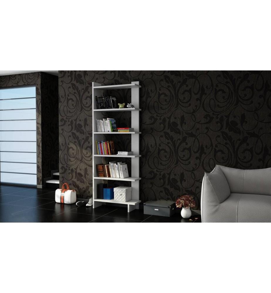 Scaffale, bianco, pannello truciolare rivestito in melamina