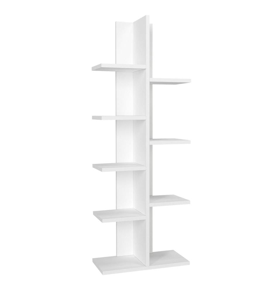 Scaffale, bianco, pannello truciolare rivestito in melamina