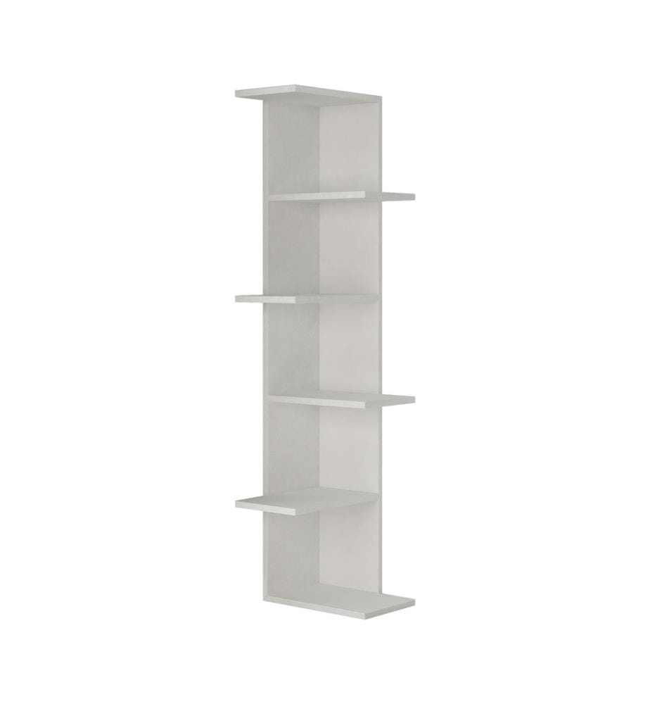 Scaffale, bianco, pannello truciolare rivestito in melamina