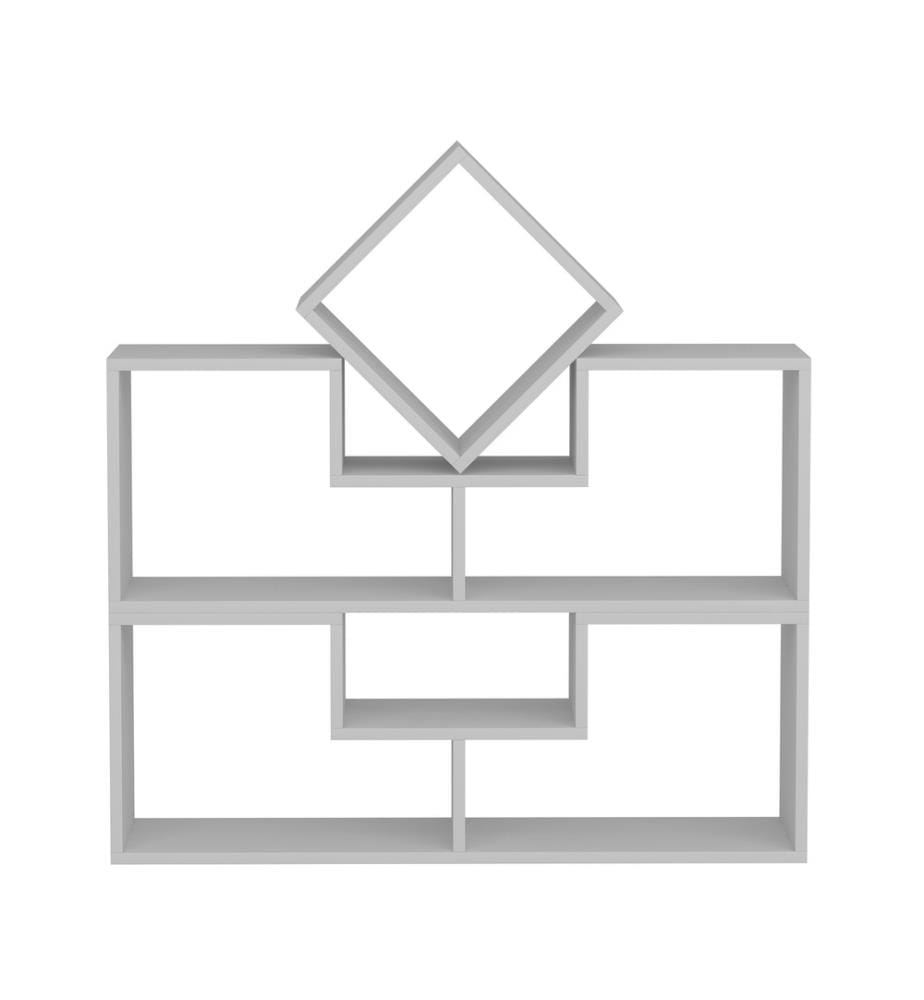 Scaffale, bianco, pannello truciolare rivestito in melamina