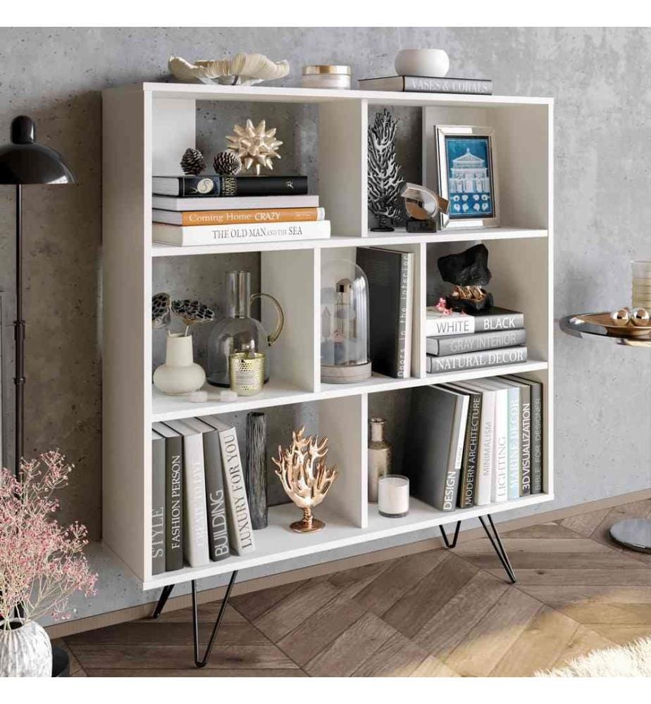 Scaffale, bianco, pannello truciolare rivestito in melamina