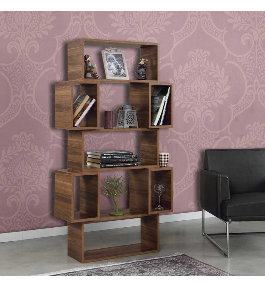 Libreria, Noce, Pannello di particelle rivestito di melamina