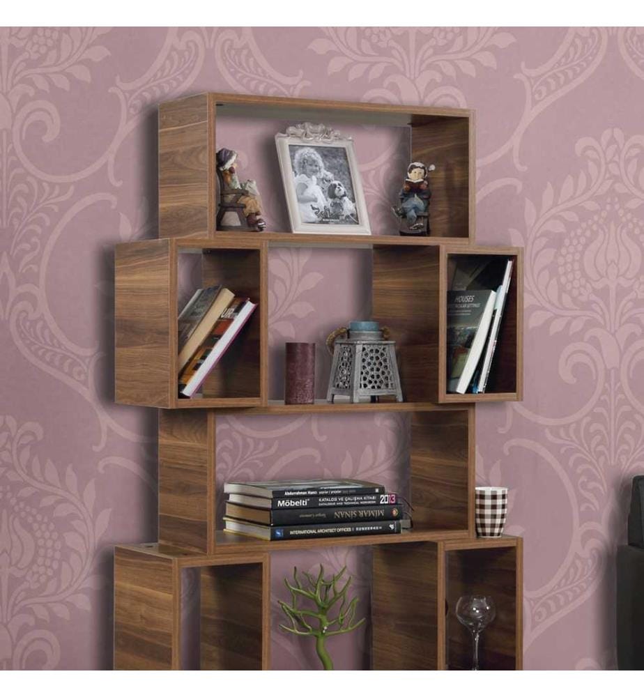 Libreria, Noce, Pannello di particelle rivestito di melamina