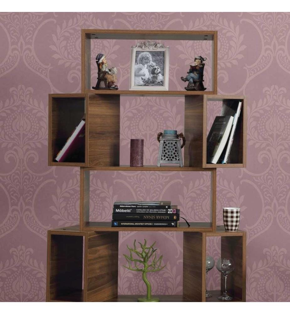Libreria, Noce, Pannello di particelle rivestito di melamina