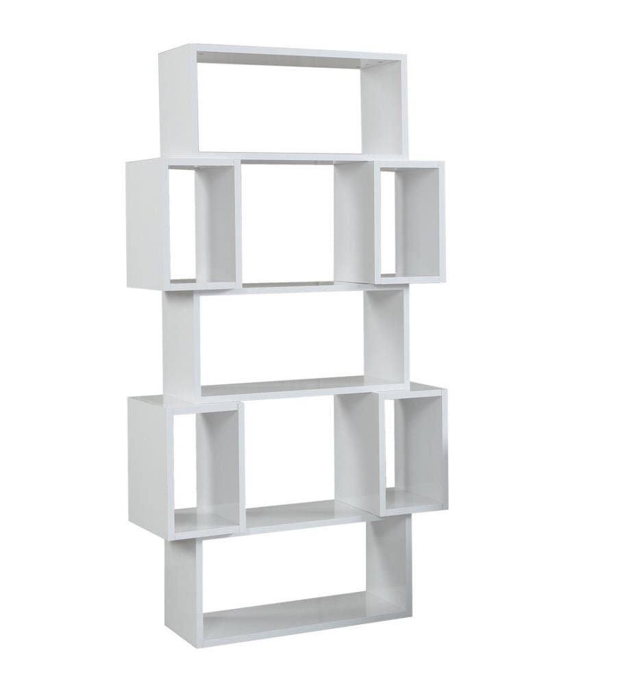 Scaffale, bianco, pannello truciolare rivestito in melamina
