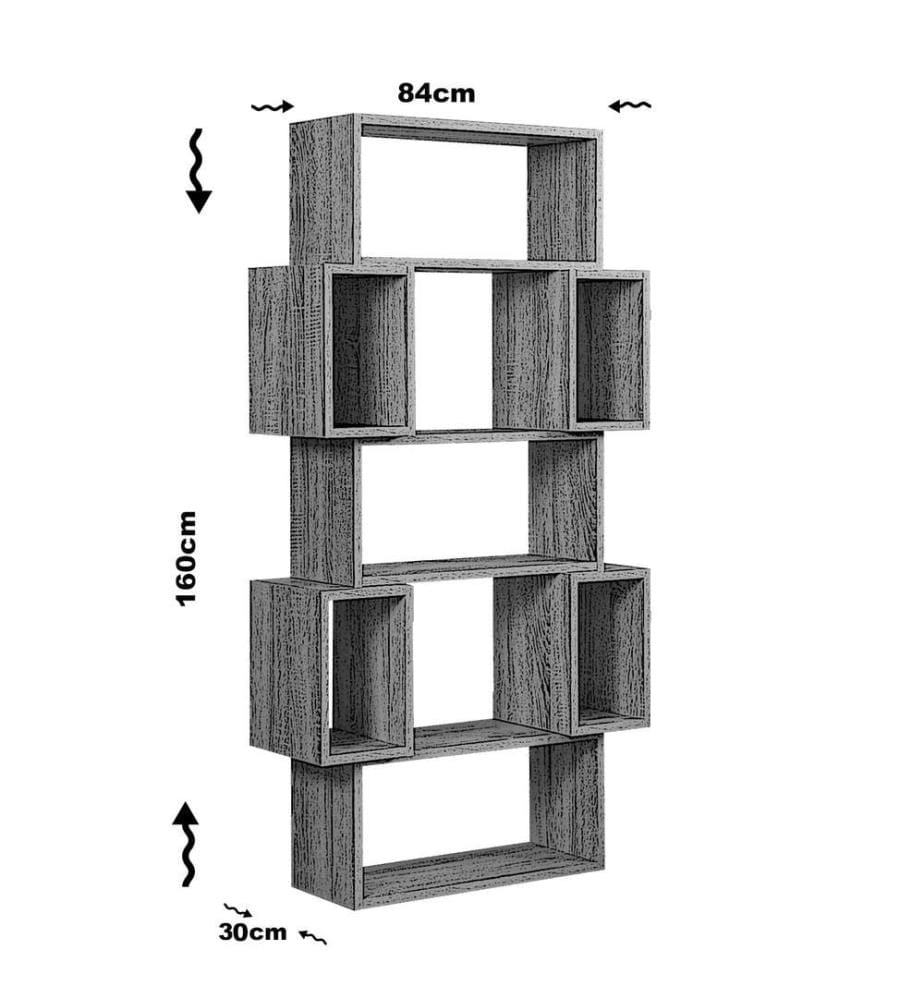 Scaffale, bianco, pannello truciolare rivestito in melamina