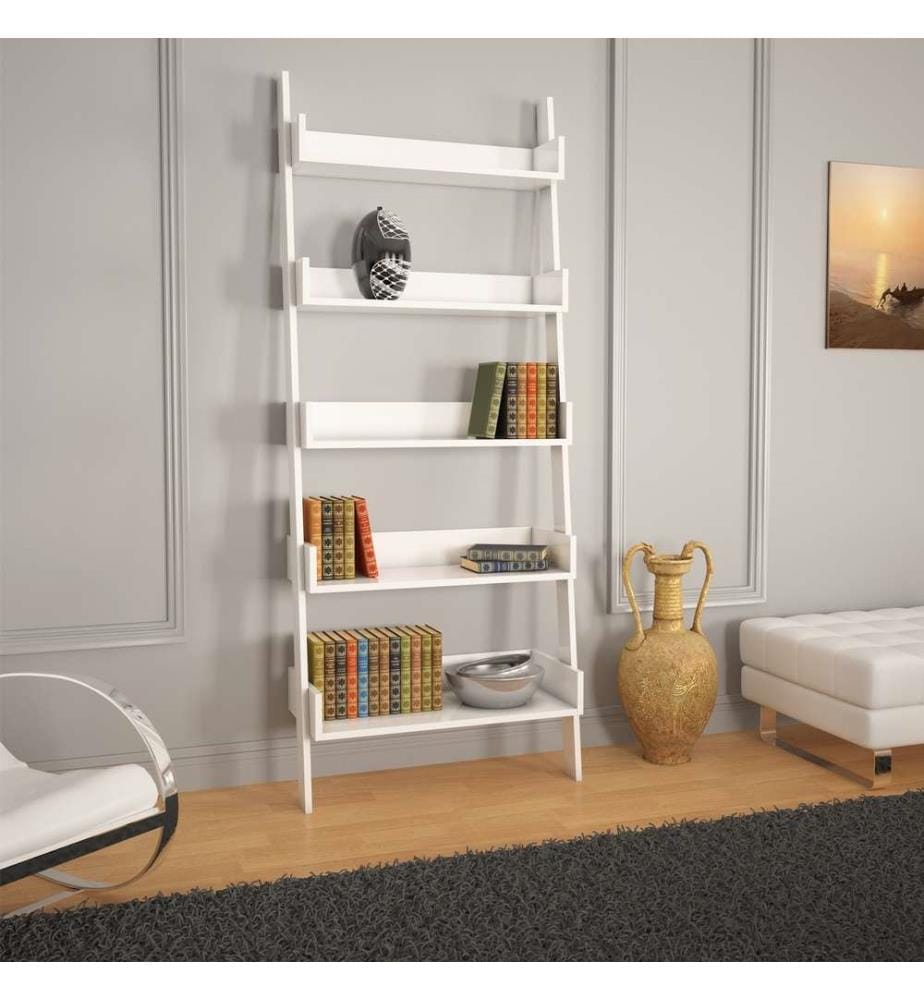 Scaffale, bianco, pannello truciolare rivestito in melamina