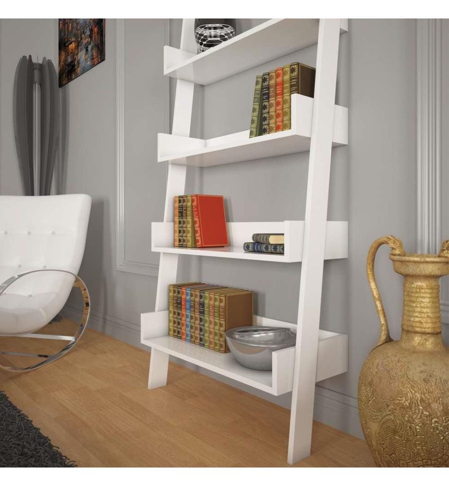 Scaffale, bianco, pannello truciolare rivestito in melamina