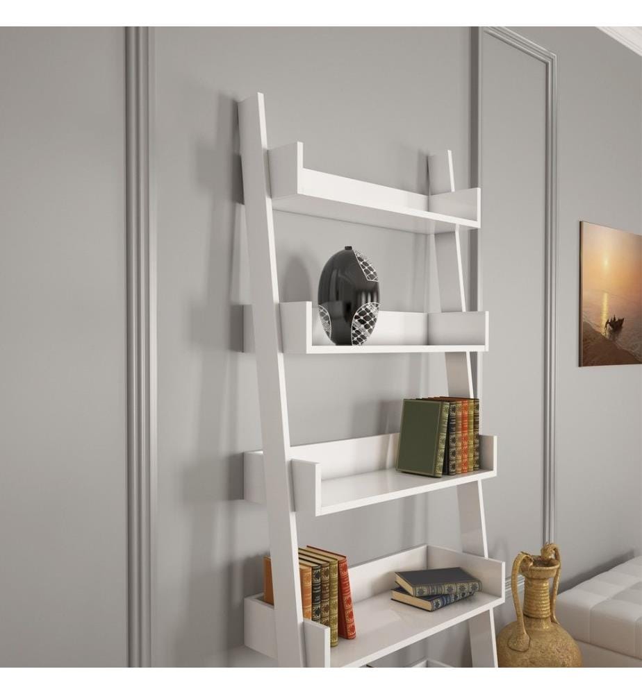 Scaffale, bianco, pannello truciolare rivestito in melamina