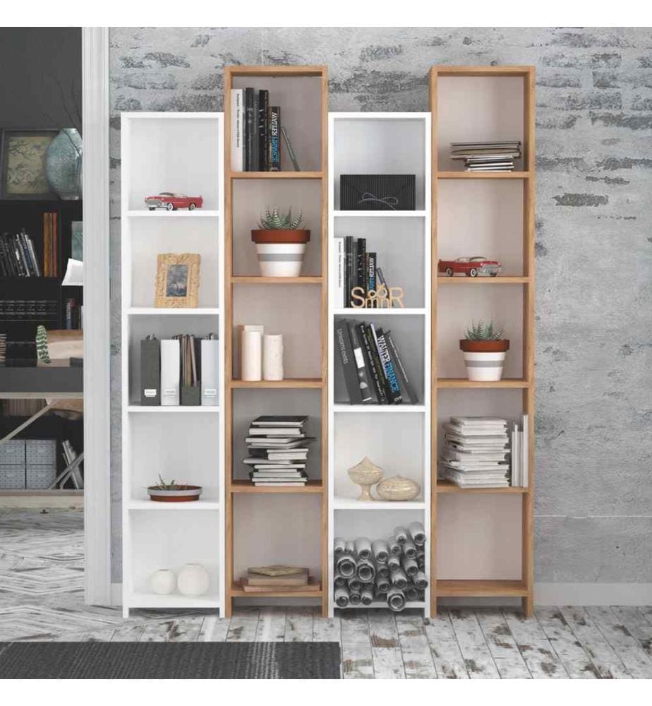 Bibliothèque, Chêne blanc, Panneau de particules mélaminé
