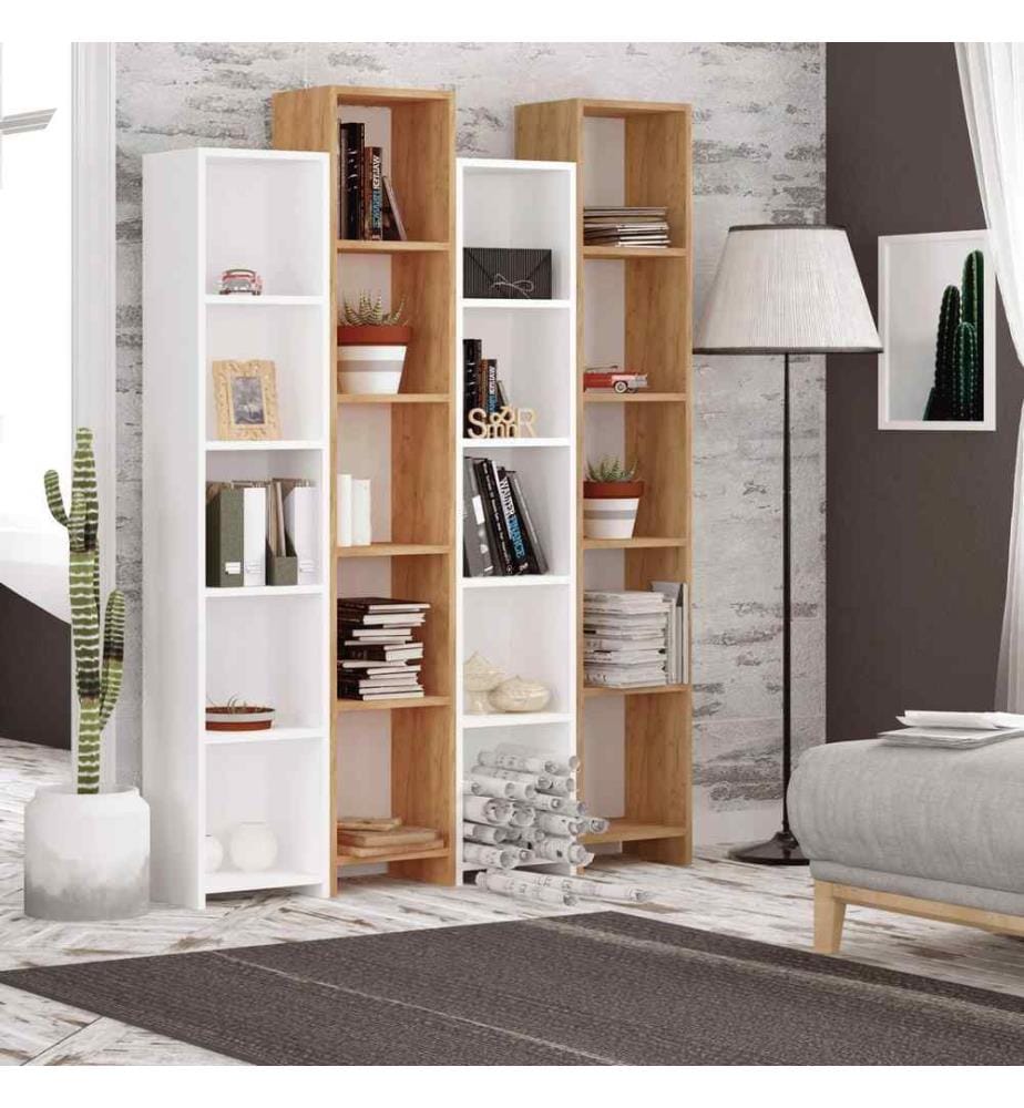 Bibliothèque, Chêne blanc, Panneau de particules mélaminé