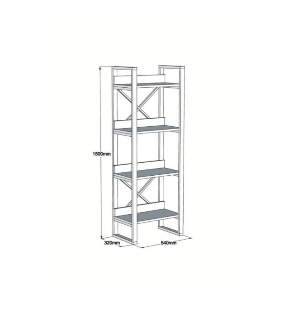 Scaffale, Zaffiro, Pannello di particelle rivestito di melamina